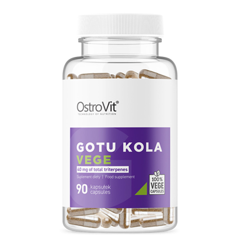 OstroVit Gotu Kola Vege 90 kaps - Wsparcie mózgu i układu nerwowego