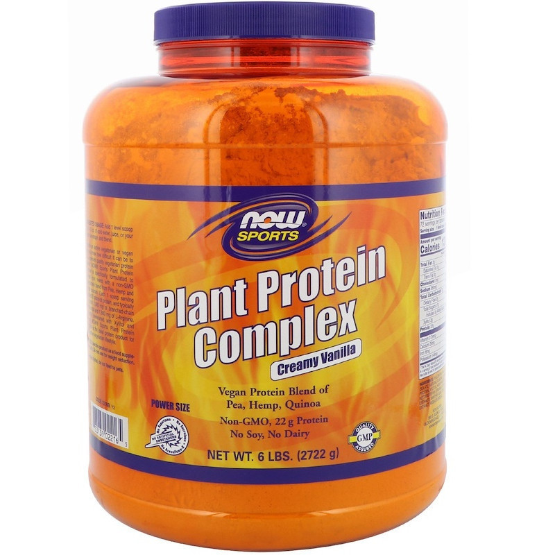 NOW Foods Plant Protein Complex 2270g - Roślinna Odżywka Białkowa