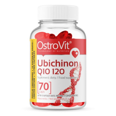 OstroVit Ubichinon Q10 120mg - Koenzym Q10 dla serca i witalności