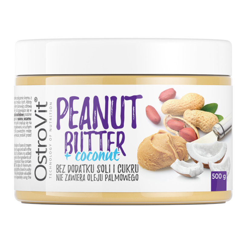 OstroVit Masło Orzechowe z Kokosem 500g - Zdrowe i Pyszne