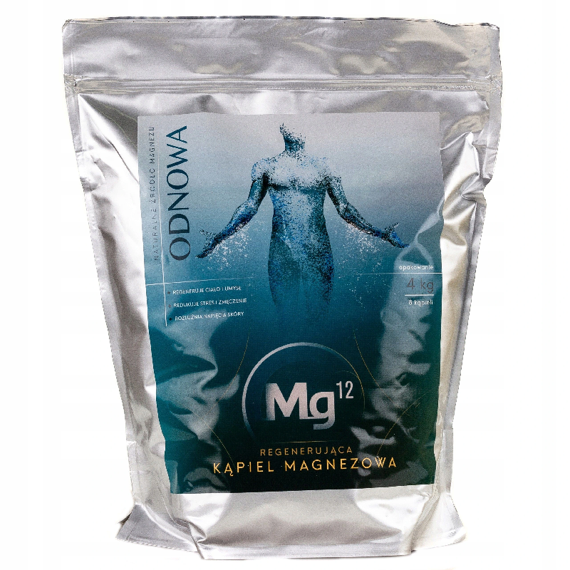 Mg12 Sport Płatki Magnezowe 4000g - Suplement na Skurcze, Stres i Energię