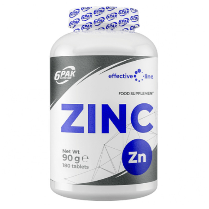 6PAK Zinc 180tab - Cynk na odporność i metabolizm