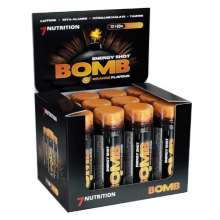 7Nutrition Bomb Shot - Przedtreningowy Shot Energia Pompa Wytrzymałość