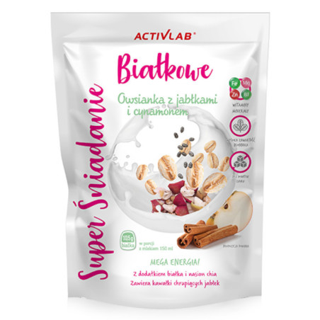 Activlab Owsianka Jabłko Cynamon 300g - Zdrowe śniadanie