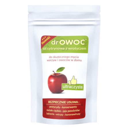 Kanabifarm Dr. Owoc Sól do Mycia Warzyw i Owoców 300g - Skuteczne usuwanie pestycydów