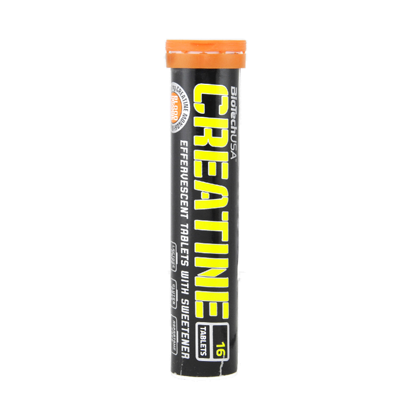BioTechUSA Effervescent Creatine 16tab - Monohydrat Kreatyny w Tabletach Musujących