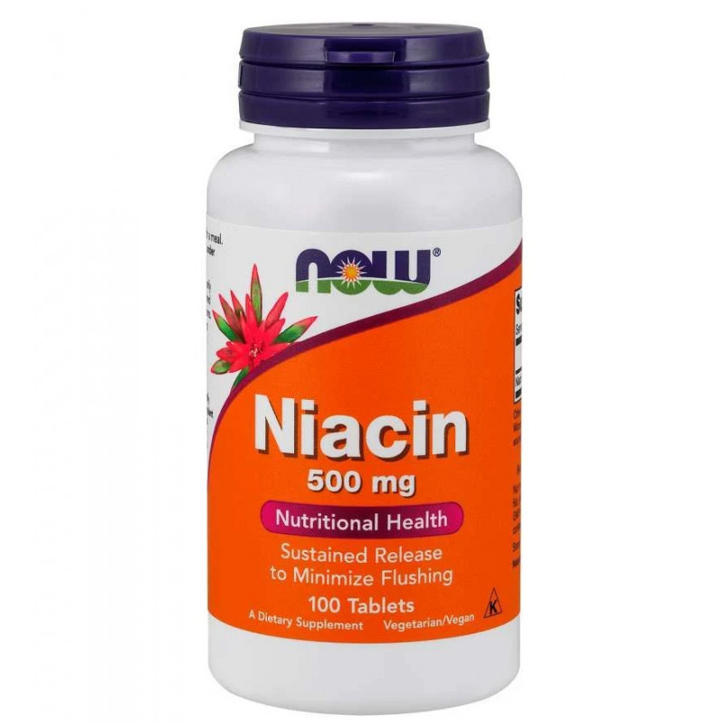 Now Foods Niacin 500mg - Witamina B3 - Biotechsklep.pl