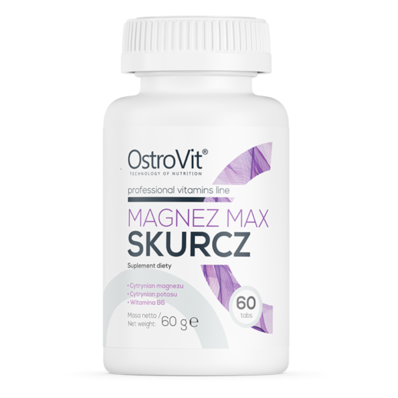 OstroVit Magnez Max Skurcz 60 tab - na skurcze i energię!