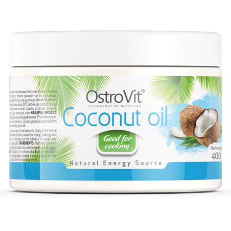 OstroVit Olej Kokosowy Rafinowany 400g - Zdrowy tłuszcz do gotowania
