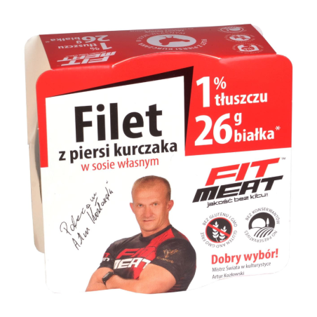 FIT MEAT Pierś z Kurczaka w Sosie Własnym 190g - Zdrowy i Szybki Posiłek