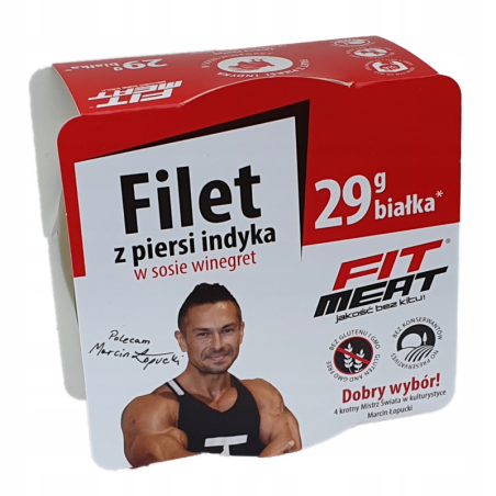 FIT MEAT Filet z Indyka Winegret 190g - Gotowe Danie Proteinowe