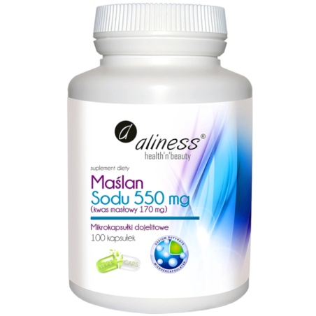 Aliness Maślan Sodu 720mg 100 kaps. - Wsparcie dla Jelit
