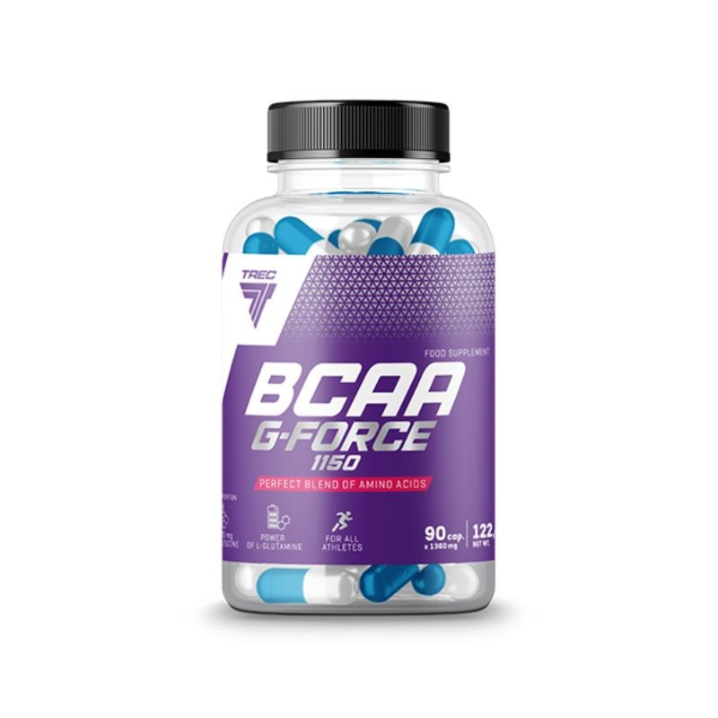 Trec Nutrition BCAA G-Force 90 kaps - Aminokwasy BCAA na Regenerację