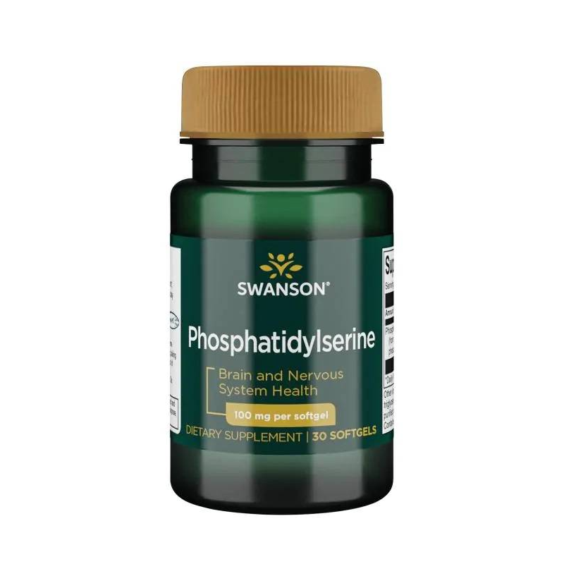 Swanson Phosphatidylserine 100mg 30 Softgels - Pamięć i Koncentracja