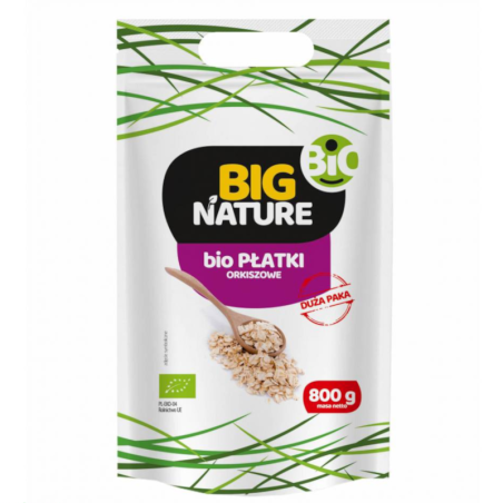 Big Nature Płatki Orkiszowe BIO 800g - Zdrowe śniadanie