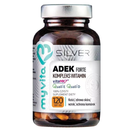 MyVita Silver ADEK 120 kaps - Witaminy ADEK dla sportowców