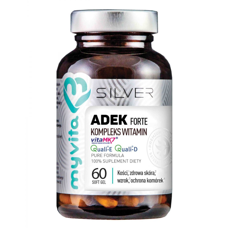 MyVita Silver ADEK - Witaminy A, D, E, K w kapsułkach żelowych