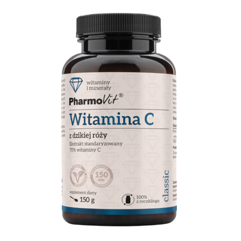 Pharmovit Witamina C z Dzikiej Róży 150g - Naturalne wsparcie odporności