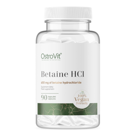 OstroVit Betaine HCL 90 kapsułek - Wsparcie trawienia
