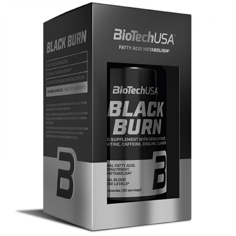 BioTechUSA Black Burn 90 kaps - Spalacz Tłuszczu Bez Stymulantów