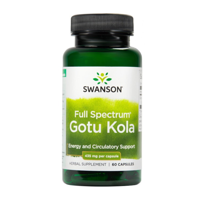 Swanson Gotu Kola 435mg 60kaps - Pamięć i Koncentracja