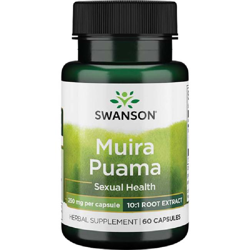 Swanson Muira Puama 250mg 100 kaps - Wsparcie libido i energii