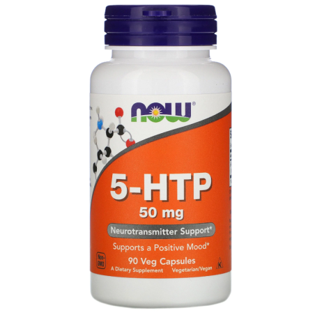 NOW Foods 5-HTP 90 kapsułek vege - Poprawa snu i nastroju