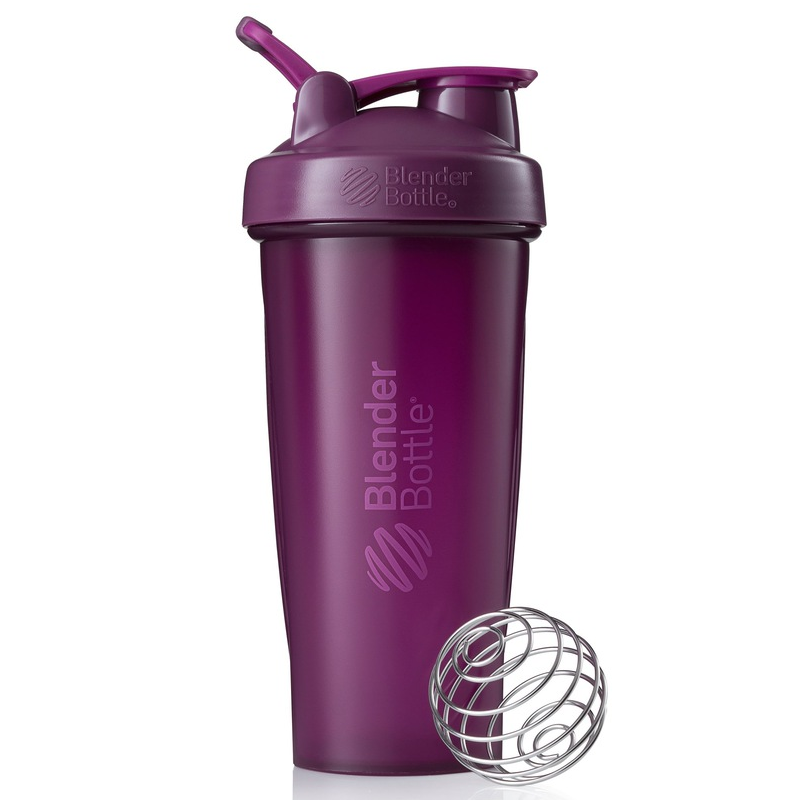 Blender Bottle 820ml Śliwkowy - Shaker do odżywek