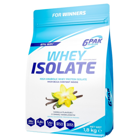 6PAK Whey Isolate 1800g - Izolat Białka Serwatkowego WPI