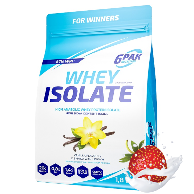 6PAK Whey Isolate 1800g - Izolat Białka Serwatkowego WPI