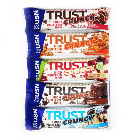 USN Trust Crunch Protein Bar 60g - Wysokobiałkowy Baton Proteinowy