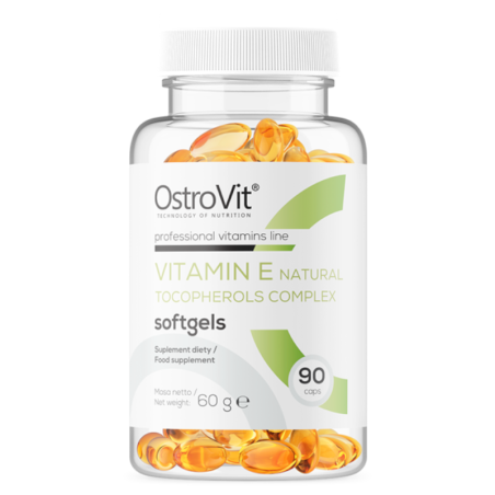 OstroVit Vitamin E Natural 90 kaps - Witamina E dla zdrowia i młodości