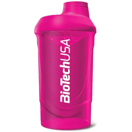 BioTechUSA Shaker Wave 600ml Magenta - Najwyższej jakości shaker dla sportowców
