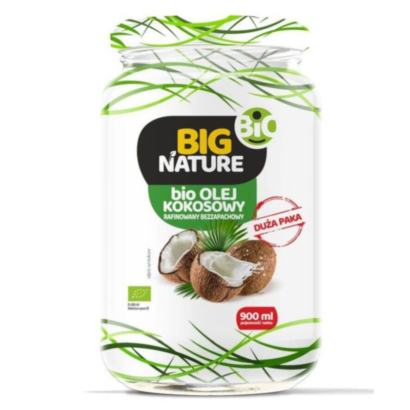 Big Nature Olej Kokosowy Extra Virgin Bio 900ml - Kup Teraz!