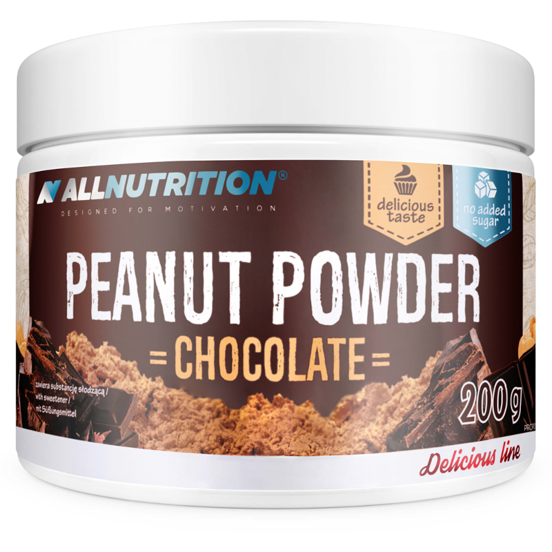 ALLNUTRITION Peanut Powder Czekolada 200g - Odtłuszczone masło orzechowe w proszku