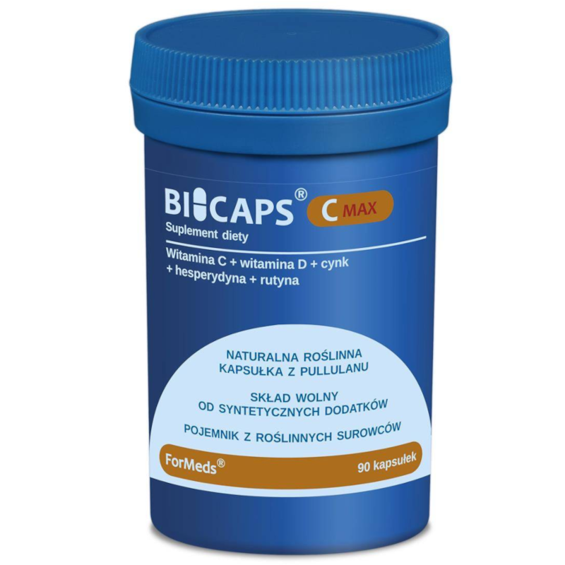 ForMeds Bicaps Vit C MAX 90 kaps - Witamina C, D3, Cynk, Hesperydyna, Rutyna