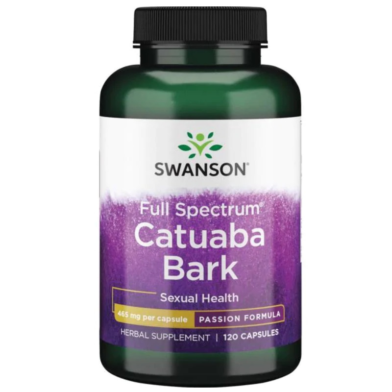 Swanson Catuaba Bark 465mg 120 kaps - Witalność i Funkcje Seksualne