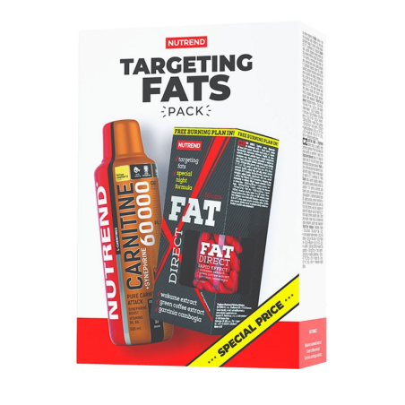 NUTREND Targeting Fats Fat Direct + Carnitine 60000 - Zestaw na redukcję