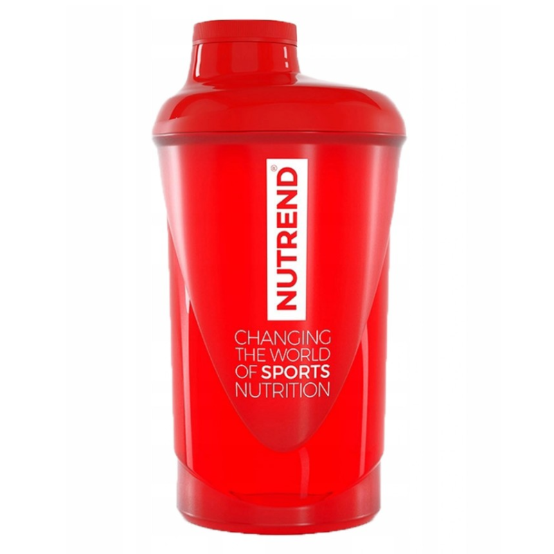 NUTREND Shaker 600ml Czerwony - Biotechsklep.pl