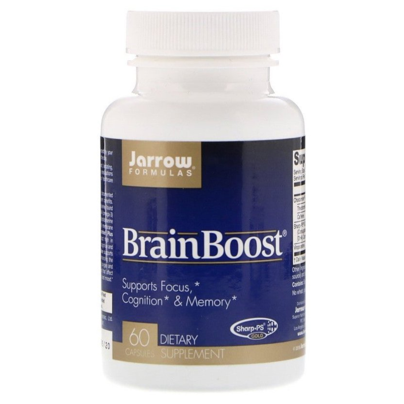 Jarrow Formulas BrainBoost 60kaps - Pamięć i Koncentracja