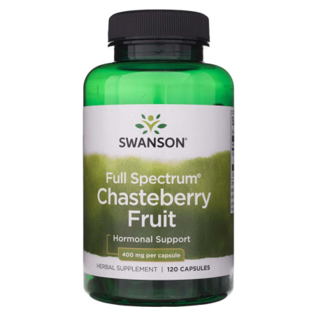 Swanson Chasteberry Fruit 400mg 120 kaps - na kobiece dolegliwości