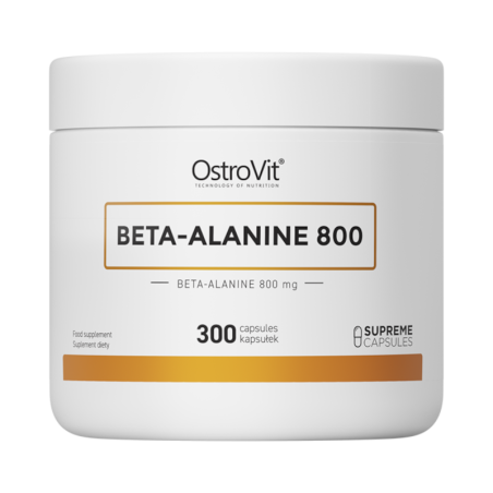 OstroVit Beta-Alanine 800 - 300 kapsułek | Energia i Wytrzymałość