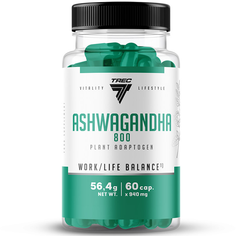 Trec Nutrition Ashwagandha 800 - Adaptogen na stres i regenerację