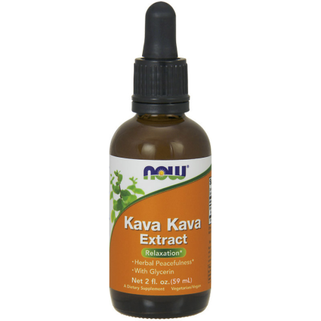 NOW Foods Kava Kava Extract 59ml - Na Stres i Nerwy