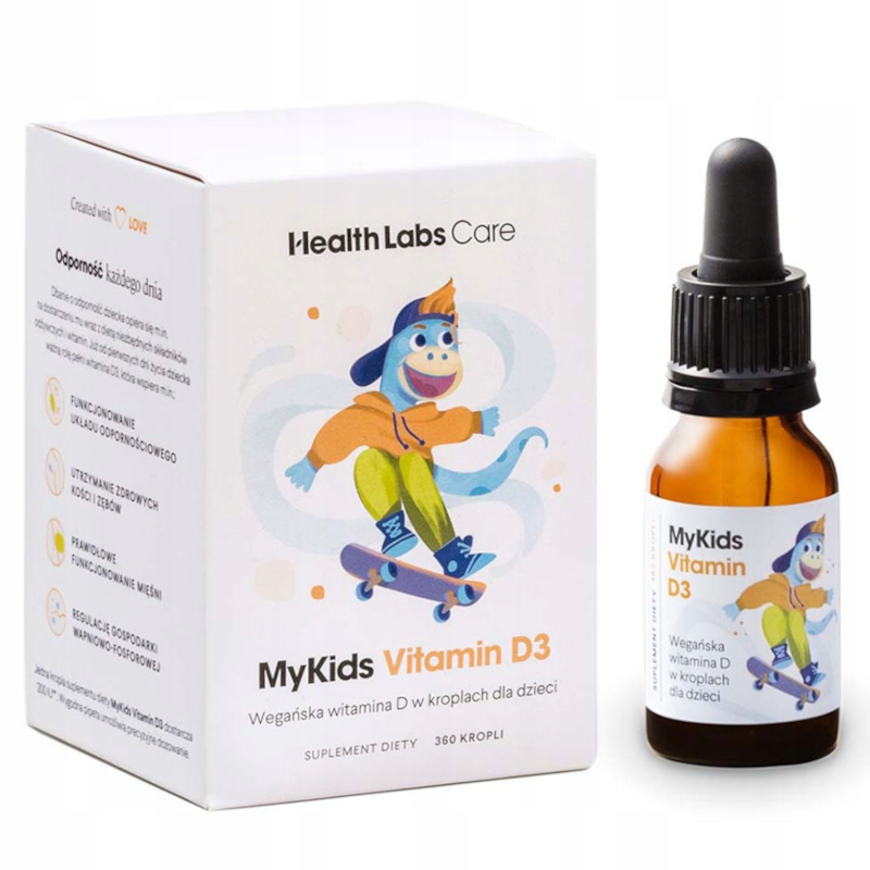Health Labs Care MyKids Witamina D3 9,6ml - Witamina D dla dzieci