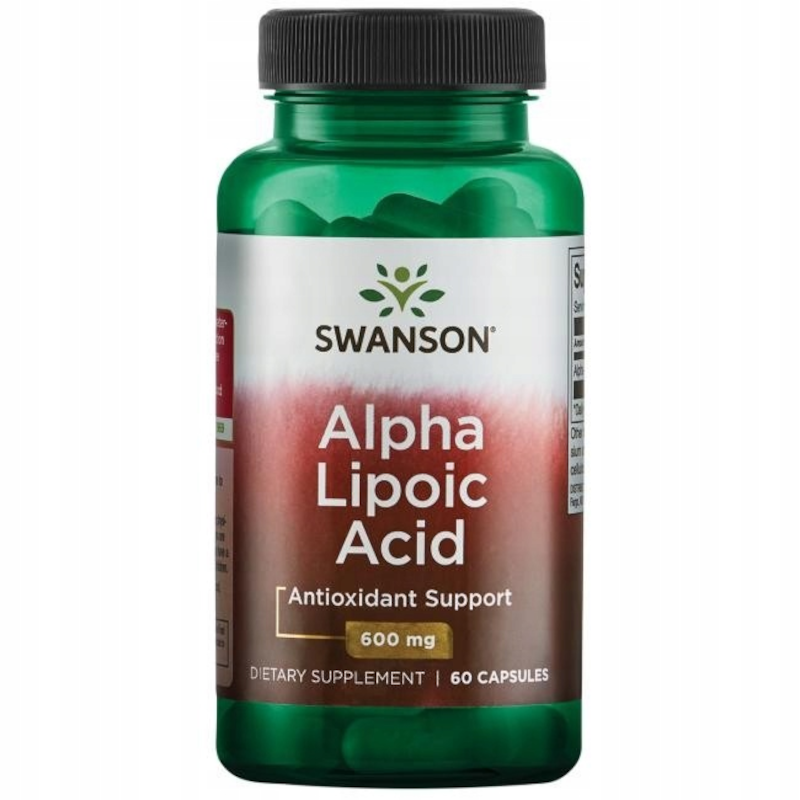 Swanson Alpha-Lipoic Acid 600mg 60 kaps - Kwas Alfa Liponowy