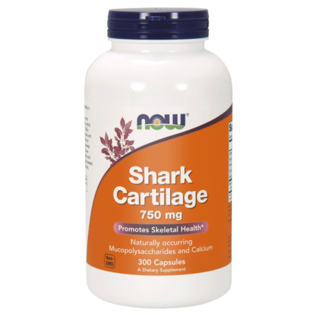 NOW Foods Shark Cartilage 750mg 300kaps - Regeneracja Stawów