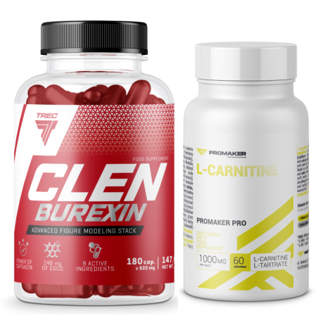 Trec Clenburexin + Promaker L-Carnitine - Zestaw na Redukcję
