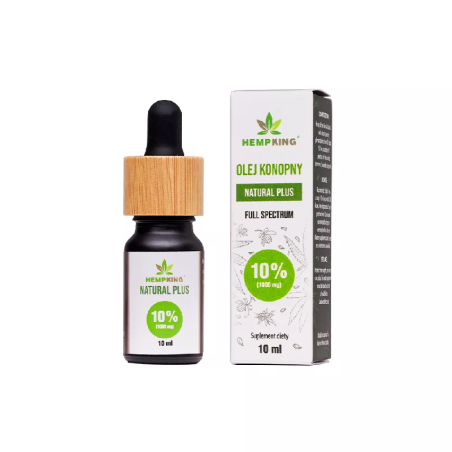 HempKing Olej Konopny 10% CBD 1000mg 10ml - Naturalne Wsparcie