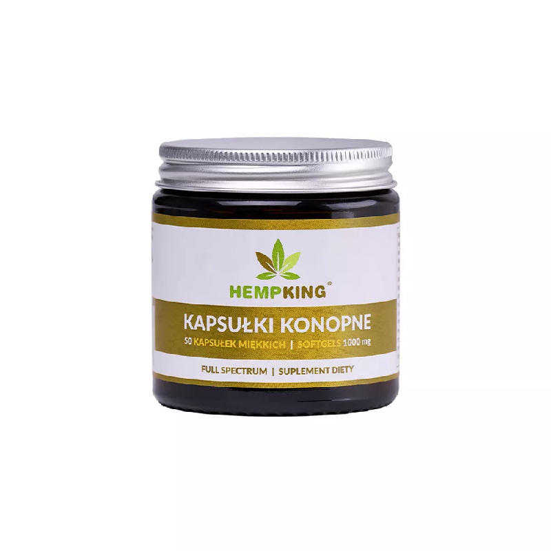 HempKing Kapsułki Konopne 1000mg 50softgels - Naturalne Wsparcie